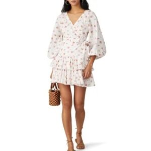 Maia Bergman Ines floral dress white small